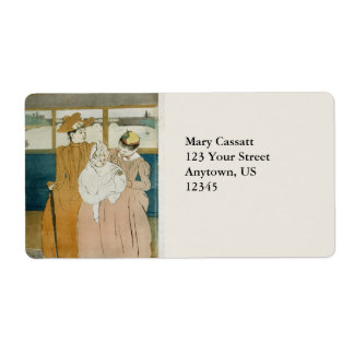 Étiquette Dans l'Omnibus par Mary Cassatt