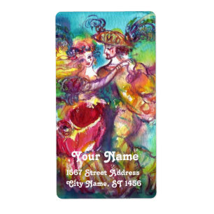 Étiquette DANSE CARNIVALE Vénétie Masquerade Ball