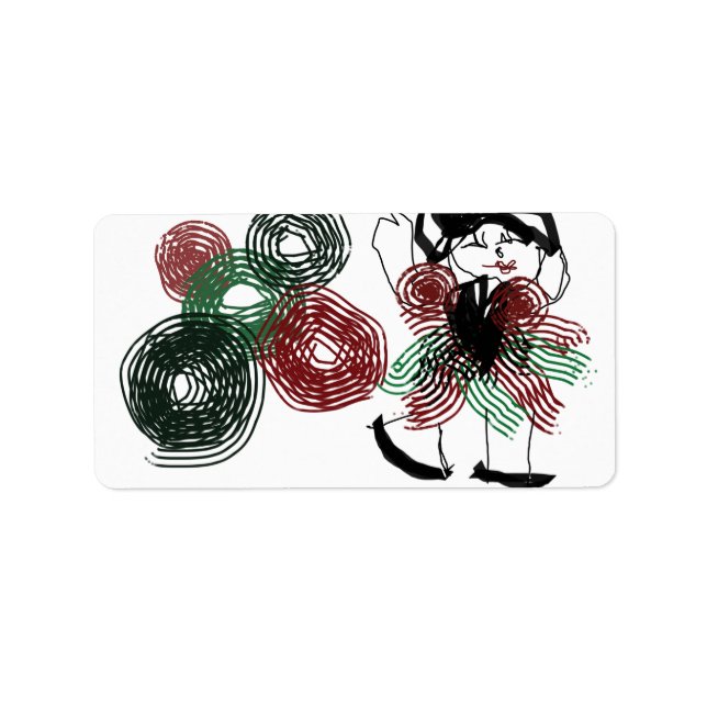 Étiquette Danse en menthe poivrée (Devant)