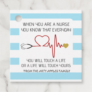 étiquette d'appréciation de l'infirmière