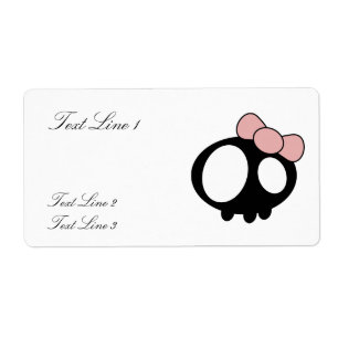 Étiquette Dark Lady Template For Label
