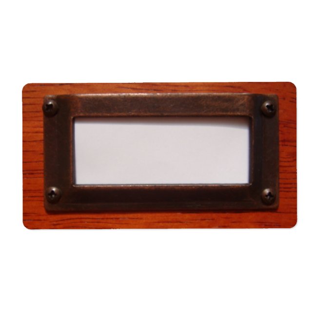 Étiquette d'armoire de fichier (Devant)