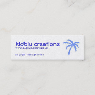 étiquette d'article ou mini carte de visite