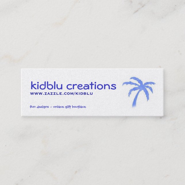 étiquette d'article ou mini carte de visite (Devant)