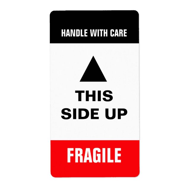 Étiquette d'avertissement latéral vers le haut (Devant)