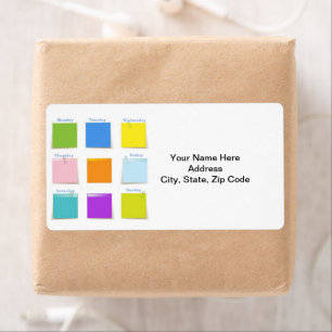 Étiquette Days of Week Labels