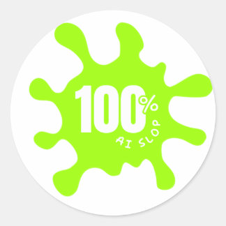 Étiquette de 100% de camelote IA