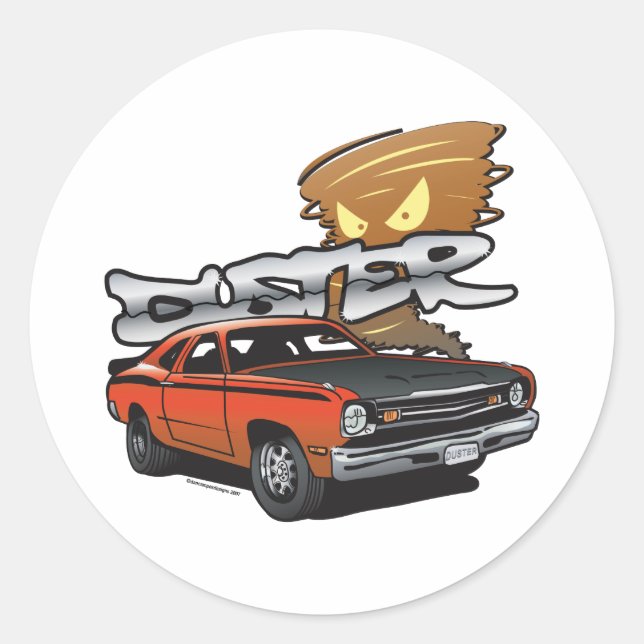 Étiquette de 3 pouces de mon Duster (Devant)