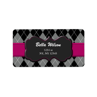 étiquette de adresse