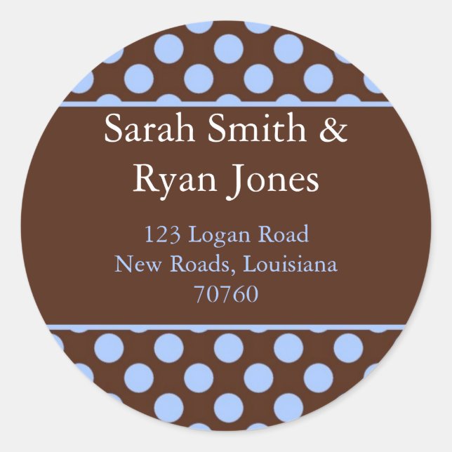 Étiquette de adresse (Devant)