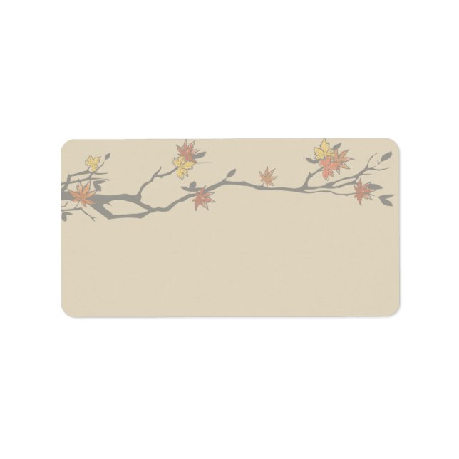 étiquette de adresse (Devant)