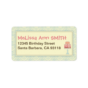 Étiquette de adresse 2 de sweet sixteen