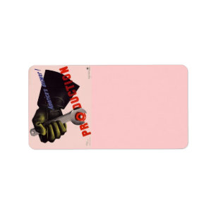 Étiquette de adresse 2ème guerre mondiale Poster v