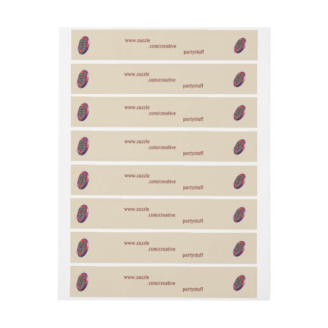 étiquette de adresse à bande complète, étiquette p (Feuille)
