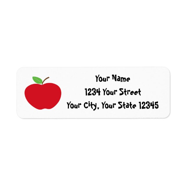 Étiquette de adresse Apple (Devant)