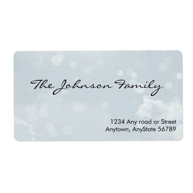 Étiquette de adresse aquarelle (Devant)