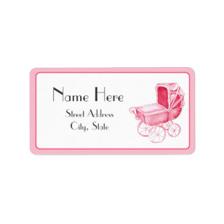 Étiquette de adresse baby shower
