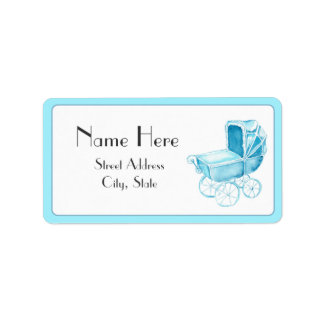 Étiquette de adresse baby shower