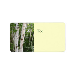 Étiquette de adresse Birch Tree
