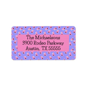 Étiquette de adresse Casquette