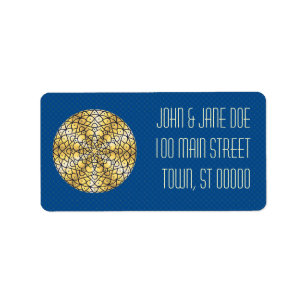 Étiquette de adresse céleste de Sun