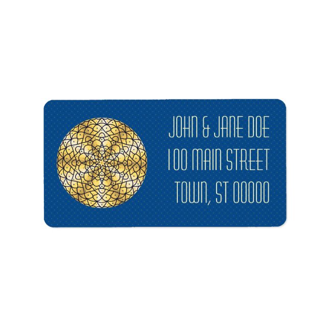 Étiquette de adresse céleste de Sun (Devant)