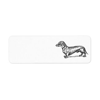 Étiquette de adresse Dachshund