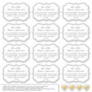 Étiquette de adresse d'adresse d'invité de mariage