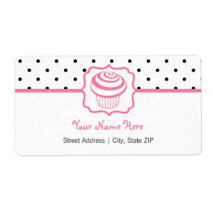 Étiquette de adresse d'anniversaire - point de