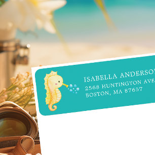 Étiquette de adresse de Baby shower de mer