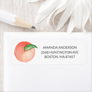 Étiquette de adresse de Baby shower Little Peach