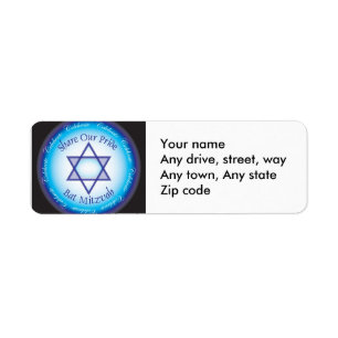 Étiquette de adresse de bat mitzvah