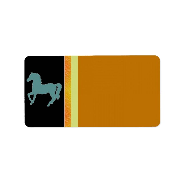 Étiquette de adresse de chevaux (Devant)
