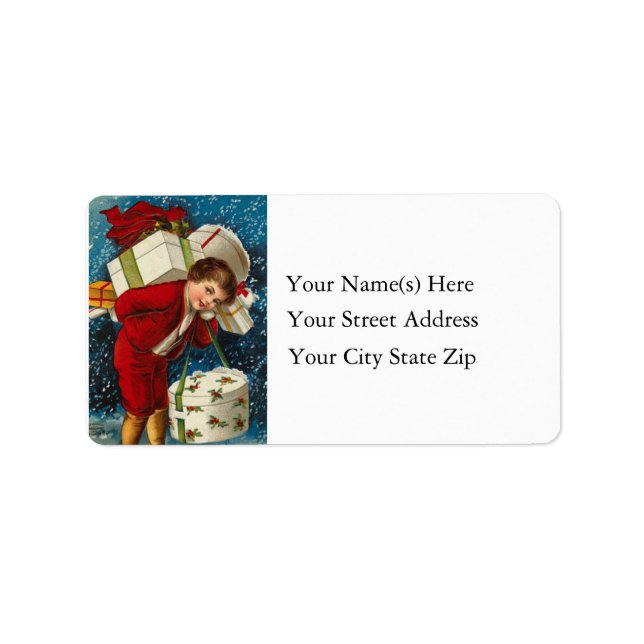 Étiquette de adresse de cru de beaucoup de paquets (Devant)