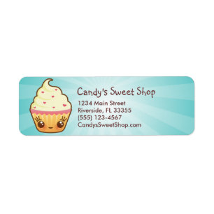 Étiquette de adresse de CuppyCake