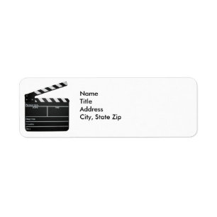 Étiquette de adresse de film de bardeau d'ardoise