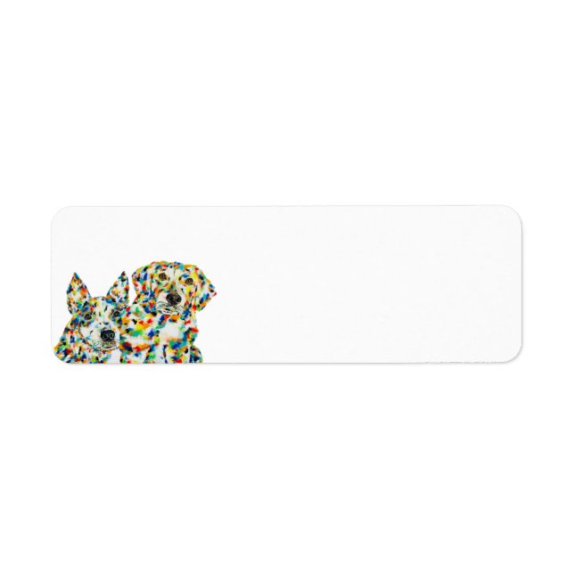 Étiquette de adresse de Hound du berger australien (Devant)