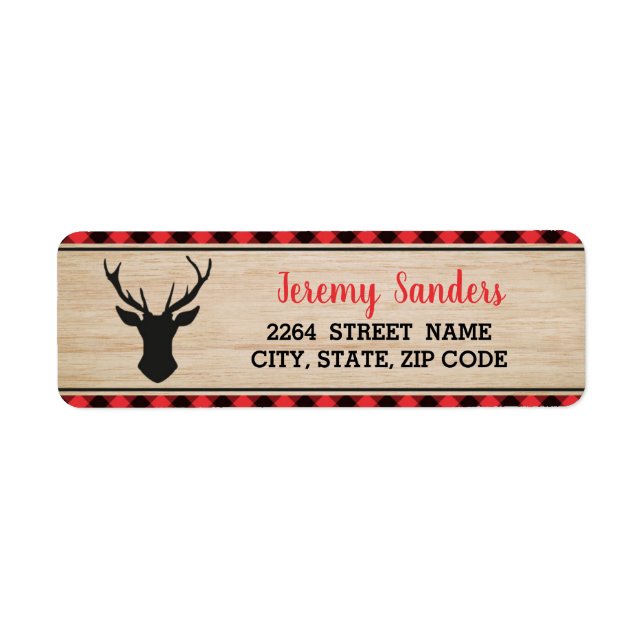 Étiquette de adresse de la fête d'anniversaire du  (Devant)