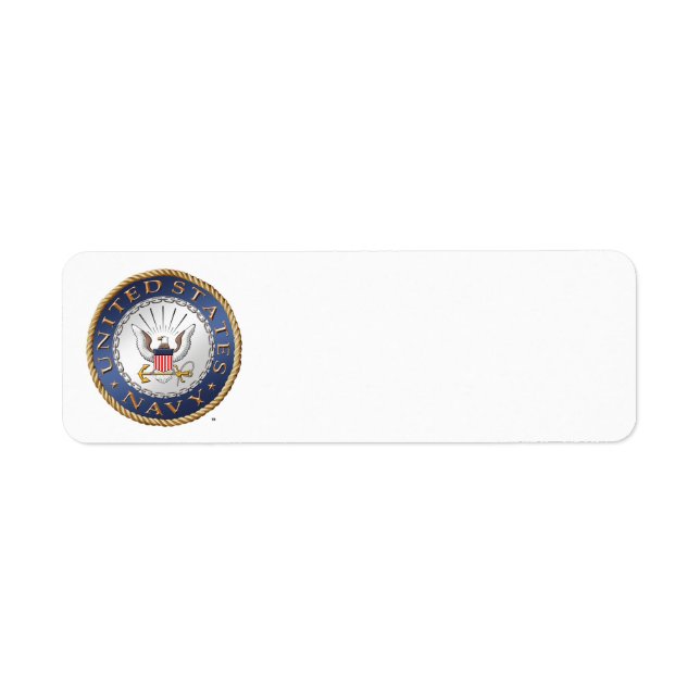 Étiquette de adresse de la marine américaine (Devant)