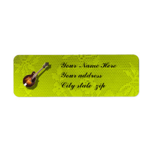 ÉTIQUETTE DE ADRESSE DE MANDOLIN-RETURN
