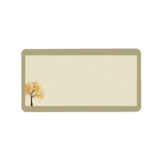 Étiquette de adresse de messagerie Feuille en pann