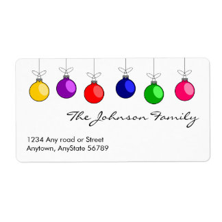 Étiquette de adresse de Noël