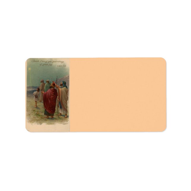 Étiquette de adresse de Noël (Devant)