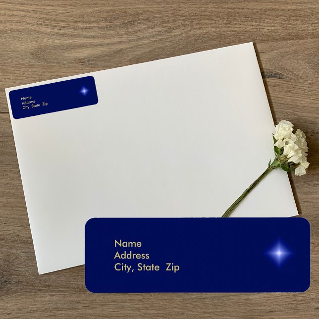 Étiquette de adresse de Noël religieux chrétien (Créateur téléchargé)