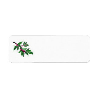 Étiquette de adresse de Noël/vacances