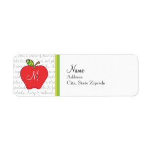 Étiquette de adresse de retour d'Apple de