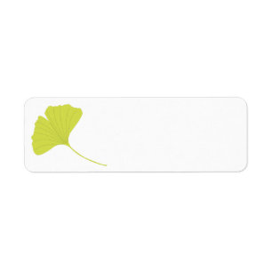 Étiquette de adresse de retour de Ginkgo
