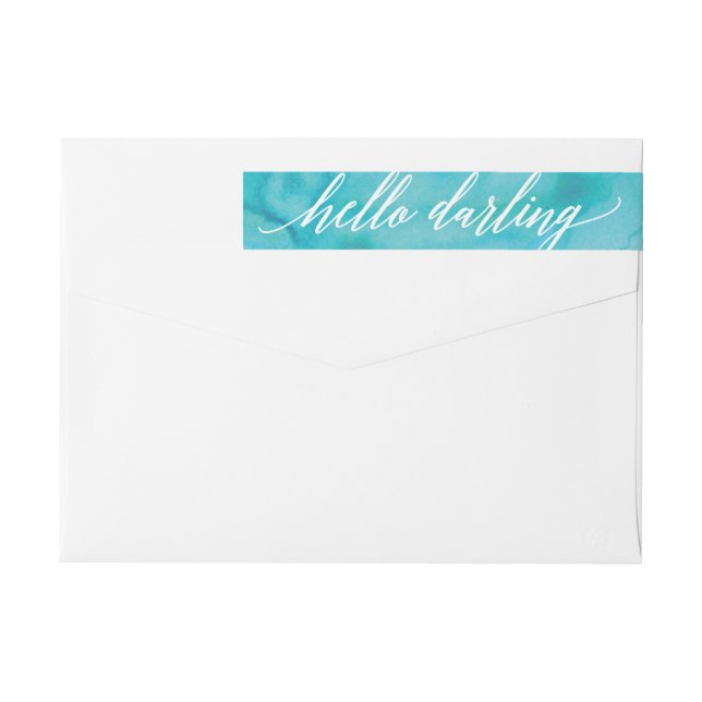 Étiquette de adresse de retour de manuscrit de (Dos)