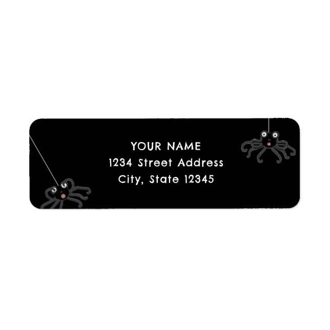 Étiquette de adresse de retour Halloween (Devant)