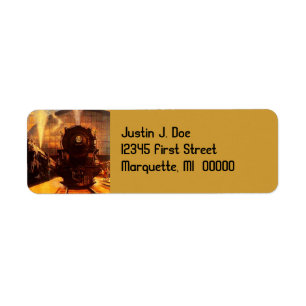 Étiquette de adresse de retour vintage de la